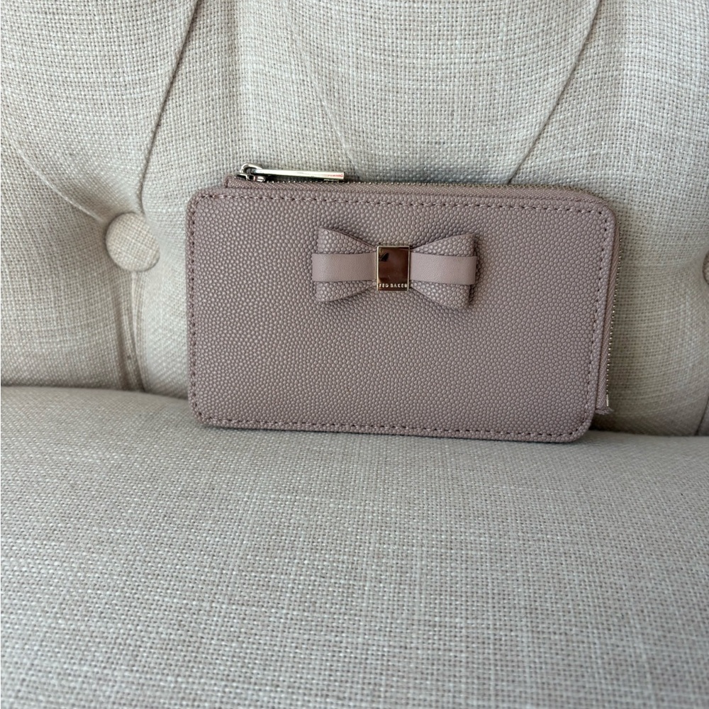 Ted Baker Light Pink Bow Card Holder